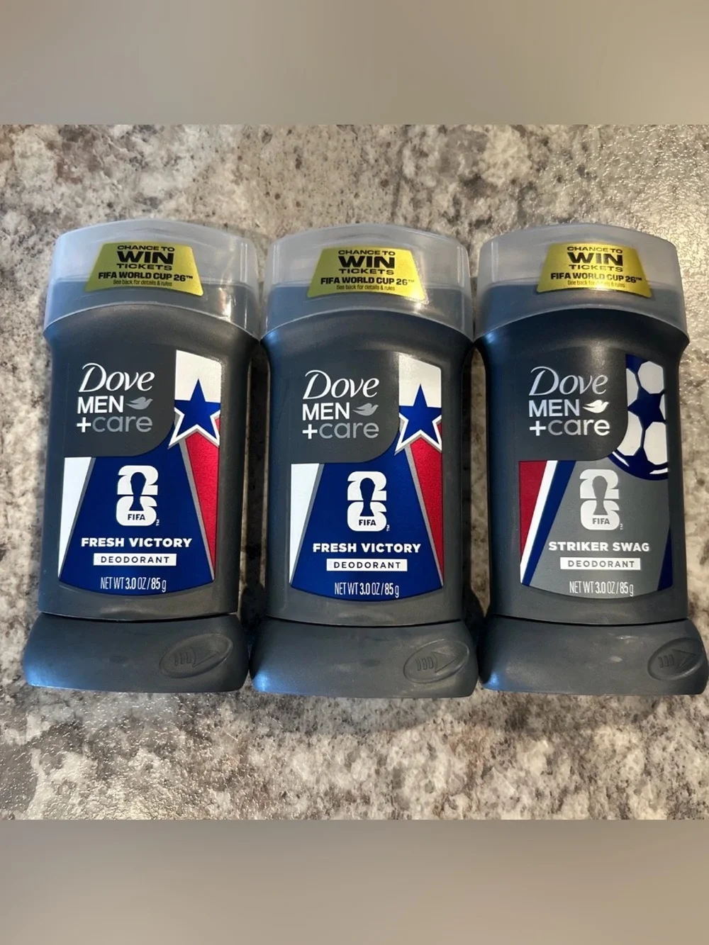 Dove Men+Care Fresh Victory Deodorant Stick - Dark Gray/Blue
